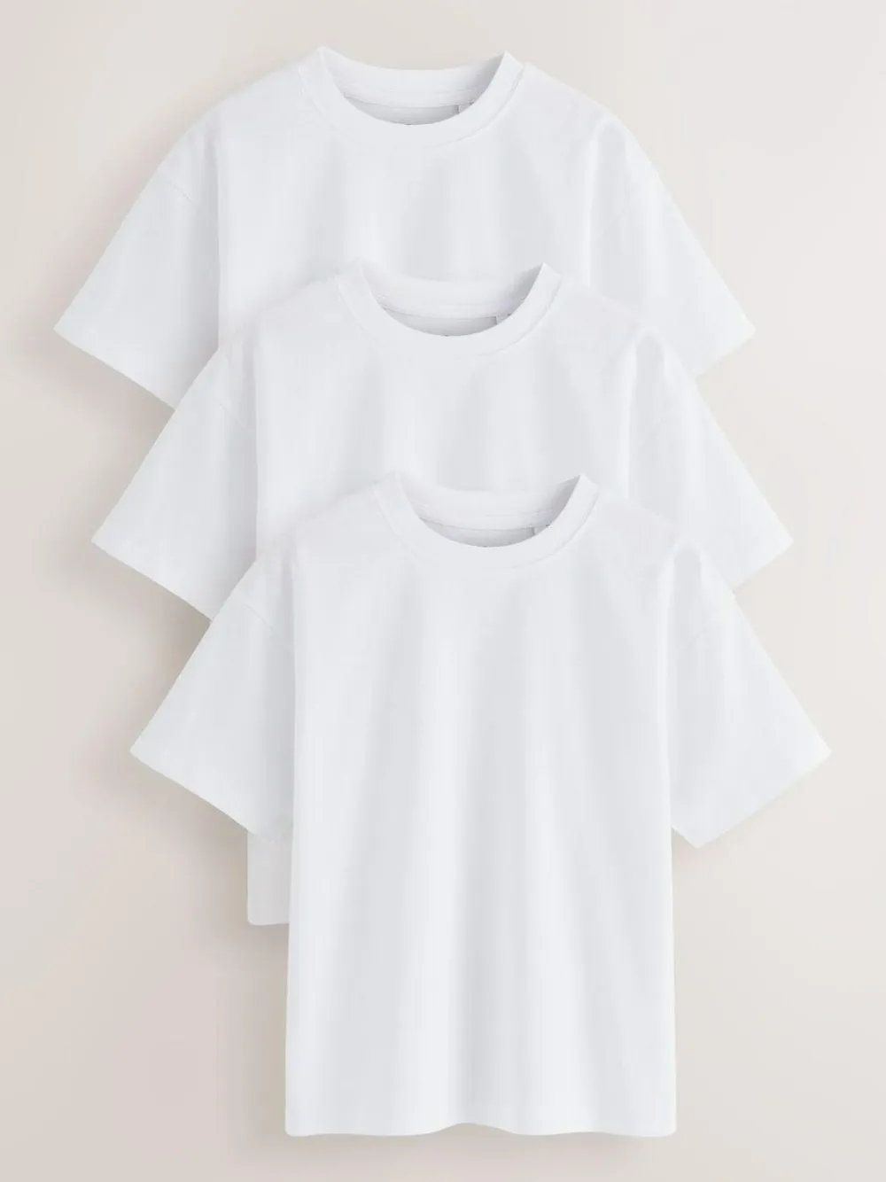 Next Relaxed Fit Short Sleeve T-Shirts 3 Pack (3-16yrs)^BOY T-Shirts