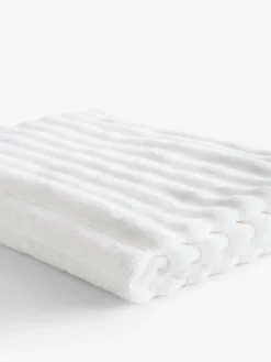 Best Next Ribbed Towel White