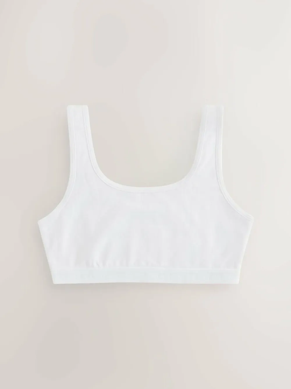 Discount Next White Scoop Crop Tops 3 Pack (5-16yrs)