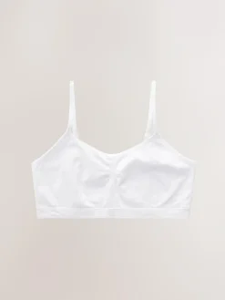 Next White Seam Free Crop Tops 2 Pack (7-16yrs)^ Underwear|Bras & Crop Tops