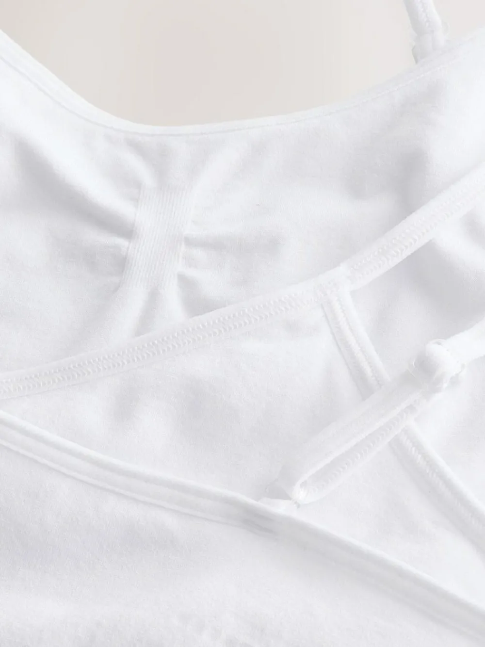 Next White Seam Free Crop Tops 2 Pack (7-16yrs)^ Underwear|Bras & Crop Tops