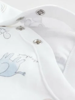 Next White Short Sleeve Baby Bodysuits 5 Pack^BOY Unisex|Bodysuits & Vests