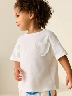 Clearance Next White Short Sleeve Pocket T-Shirt (3mths-7yrs)