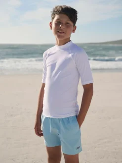 Hot Next White Short Sleeve Rash Vest (1.5-16yrs)