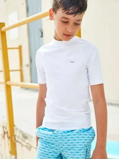 Hot Next White Short Sleeve Rash Vest (1.5-16yrs)