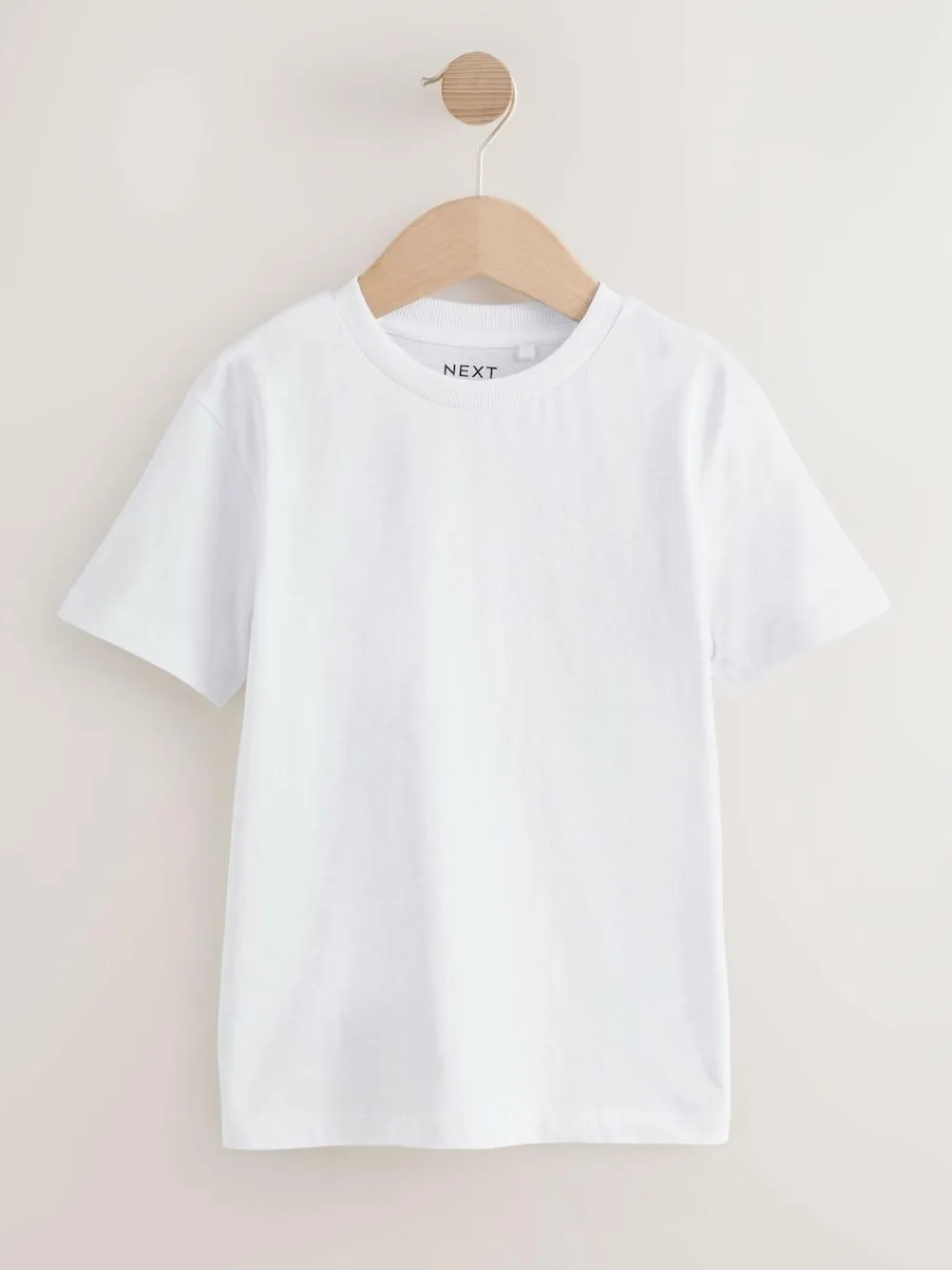 Next White Short Sleeve T-Shirts 5 Pack (3-16yrs)^BOY Tops|T-Shirts