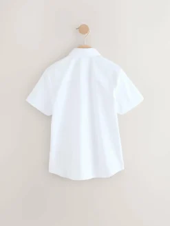 Next Short Sleeves Smart Plain School Shirt (3-16yrs)^BOY Shirts