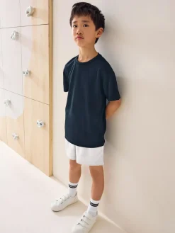 New Next White Single Sports Shorts (3-16yrs)