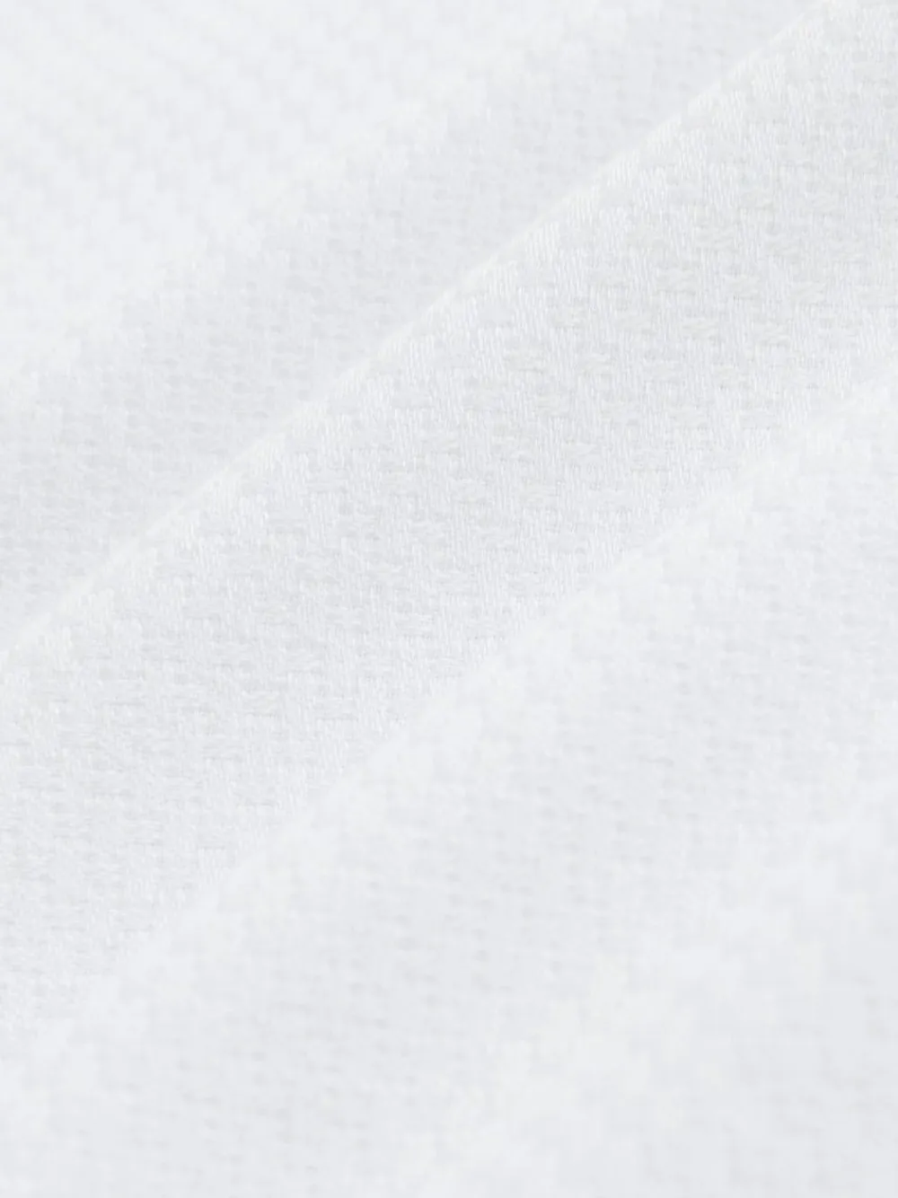 Next White Skinny Fit Textured Long Sleeve Formal Shirt with Trim