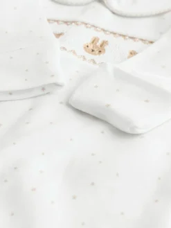 Online Next White Sleepsuits 3 Pack (0-2yrs)