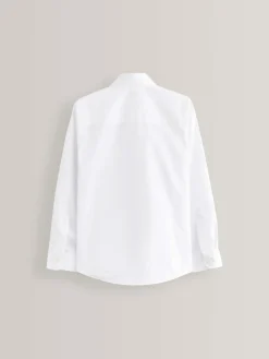 Sale Next White Slim Fit 5 Pack Long Sleeve School Shirts (3-17yrs)