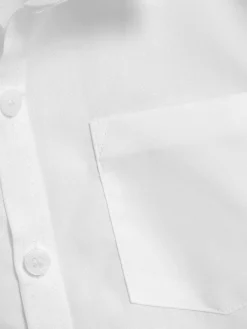 Next White Slim Fit 2 Pack Short Sleeve School Shirts (3-17yrs)^BOY Shirts