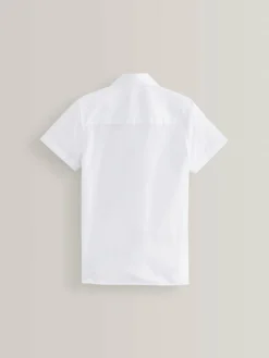 Outlet Next White Slim Fit 5 Pack Short Sleeve School Shirts (3-17yrs)
