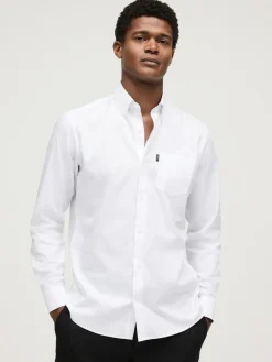 Next White Slim Fit Button Down Easy Iron Oxford Shirt^ Shirts