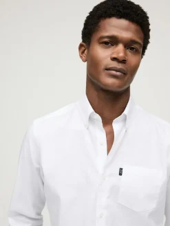 Next White Slim Fit Button Down Easy Iron Oxford Shirt^ Shirts