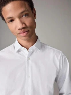 Next Slim Fit Easy Care Single Cuff Smart Shirt^ Occasionwear|Shirts