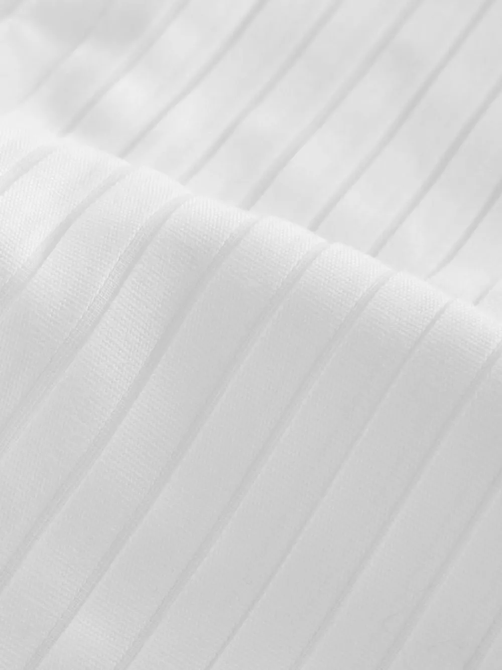 Next White Slim Fit Occasion Pleated Bib Double Cuff Dress Shirt^ Shirts