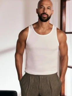 Next Slim Fit Ribbed Vest^ Underwear|Underwear