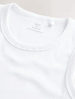 Next Slim Fit Ribbed Vest^ Underwear|Underwear