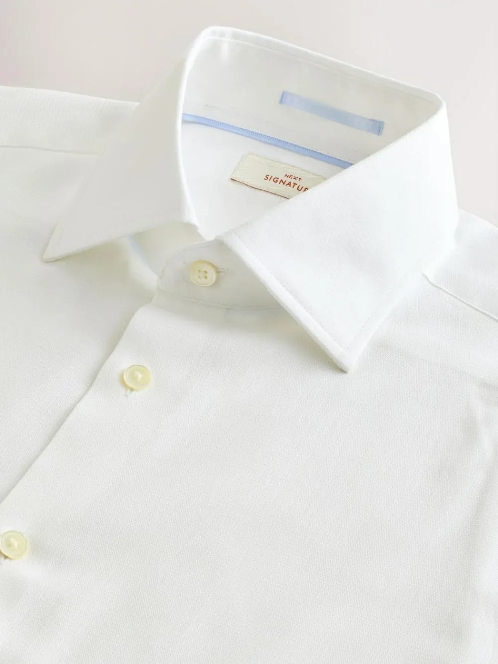 Next Slim Fit Signature Premium 100% Cotton Textured Smart Shirt^ Shirts