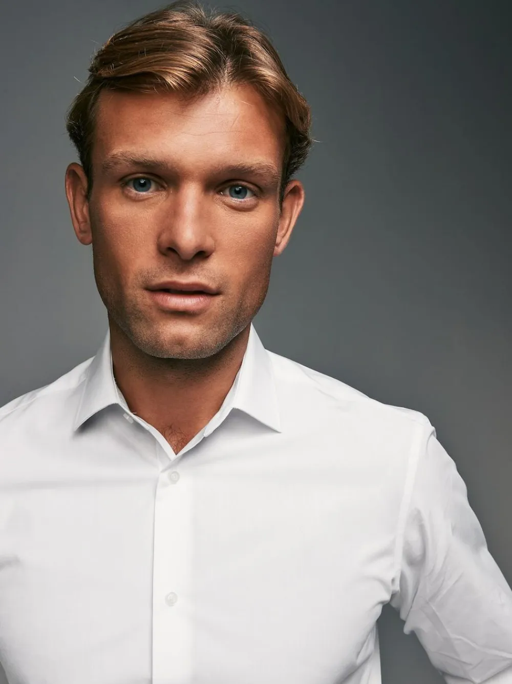 Clearance Next White Slim Fit Single Cuff Easy Care Smart Shirts 3 Pack