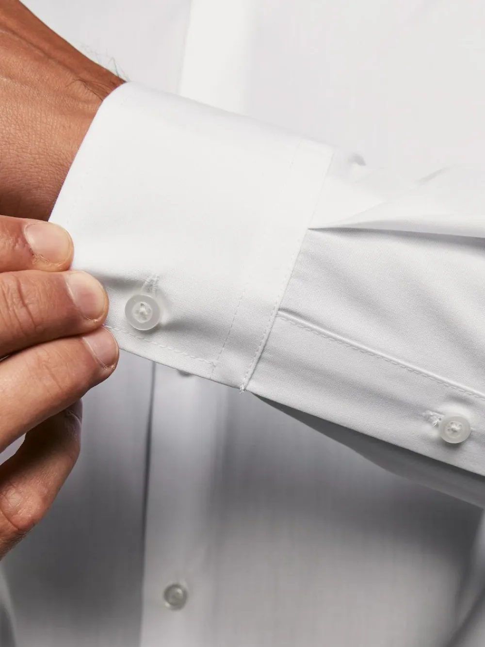 Clearance Next White Slim Fit Single Cuff Easy Care Smart Shirts 3 Pack