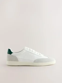 Next Smart Casual Lace-Up Trainers with Suede Trim^ Sneakers
