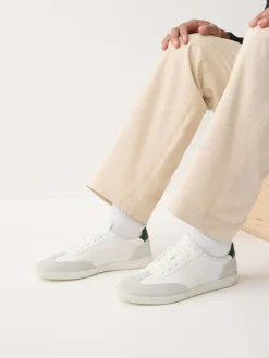 Next Smart Casual Lace-Up Trainers with Suede Trim^ Sneakers