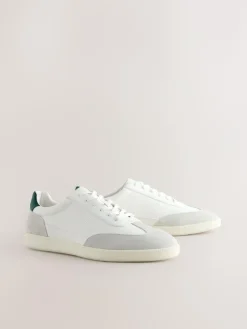 Next Smart Casual Lace-Up Trainers with Suede Trim^ Sneakers