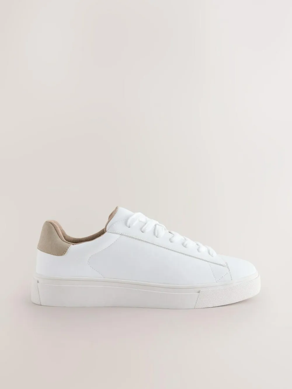 Best Next Smart Casual Longline Trainers White