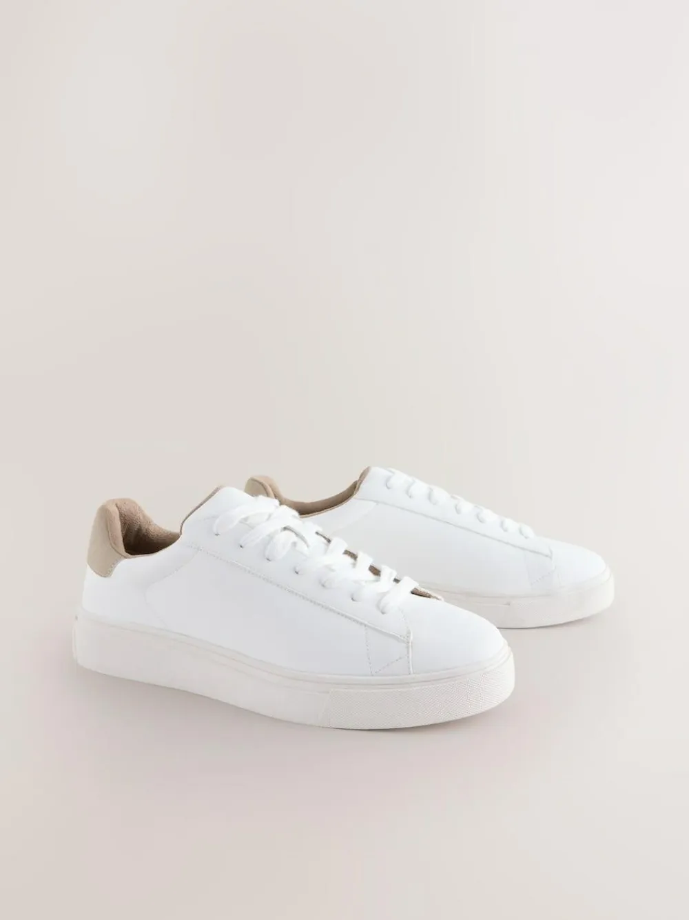 Best Next Smart Casual Longline Trainers White