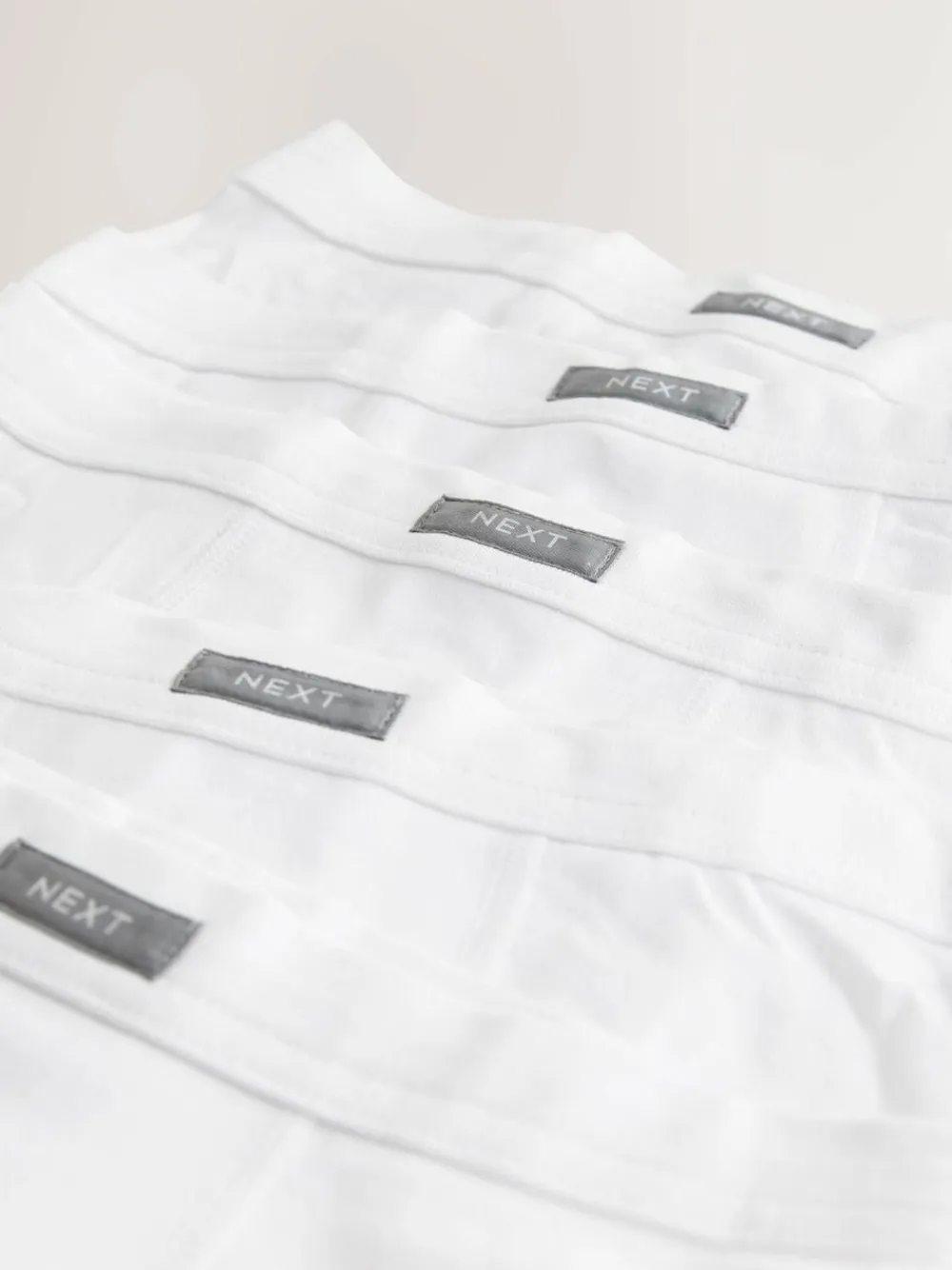 Hot Next Soft Waistband Trunks 5 Pack (1.5-16yrs) White