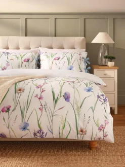 Discount Next White Spring Meadow Floral Duvet Cover and Pillowcase Set