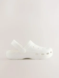 Clearance Next Standard Fit (F) Comfort Clogs White