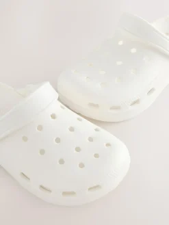 Clearance Next Standard Fit (F) Comfort Clogs White