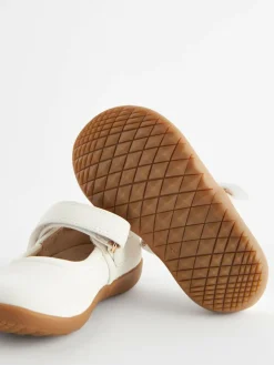 Discount Next Standard Fit (F) First Walker Mary Jane Shoes White
