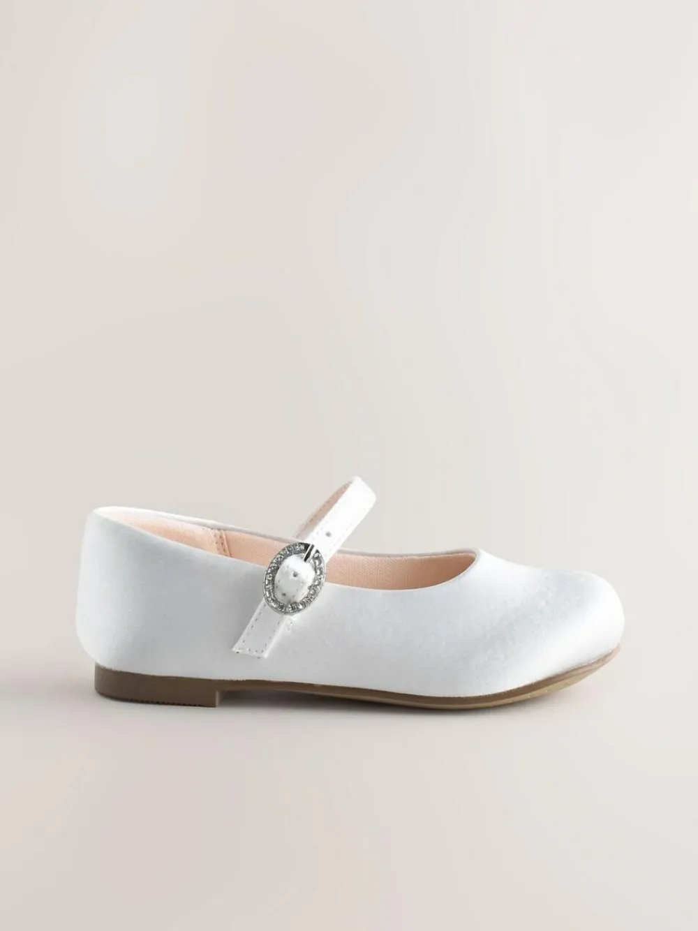 Hot Next White Standard Fit (F) Flower Girl Occasion Mary Jane Shoes