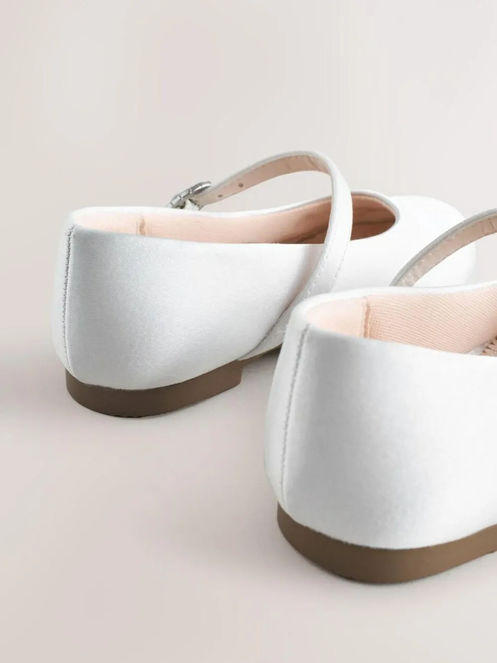 Hot Next White Standard Fit (F) Flower Girl Occasion Mary Jane Shoes