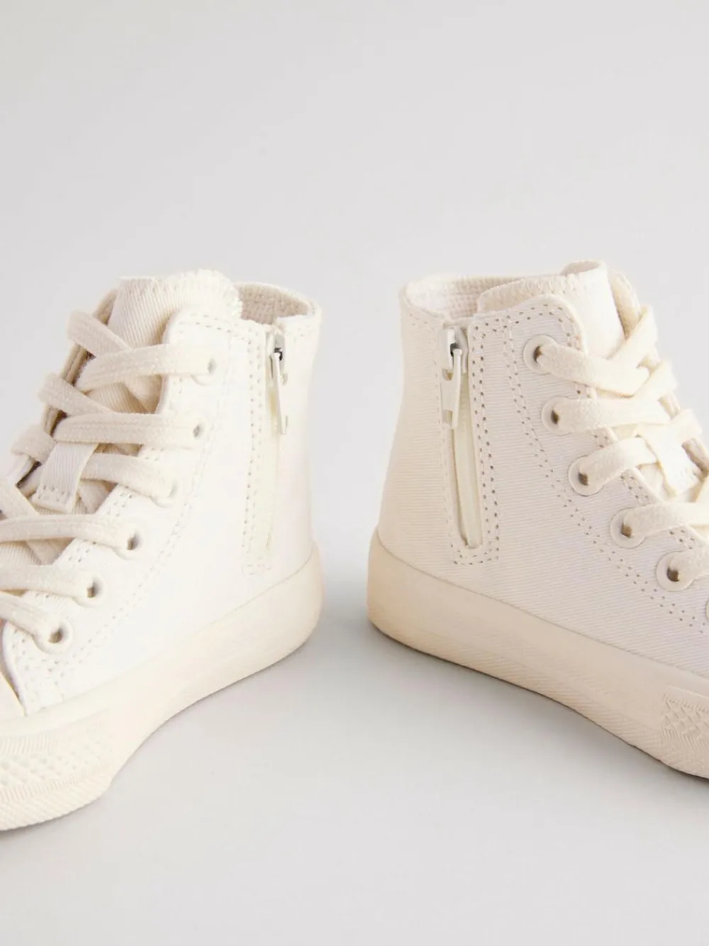 Next White Standard Fit (F) High Top Trainers^ Sneakers|Sneakers