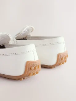 Hot Next Standard Fit (F) Suede Slip-Ons Loafer Shoes White