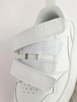 Next Standard Fit (F) Touch Fastening Leather First Walker Baby Shoes White