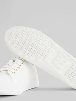 New Next Standard Fit Patent Baseball Trainers White