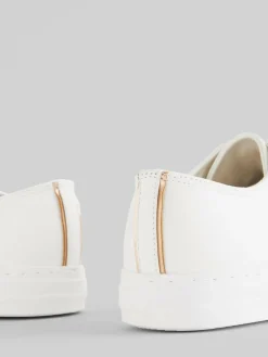 New Next Standard Fit Patent Baseball Trainers White