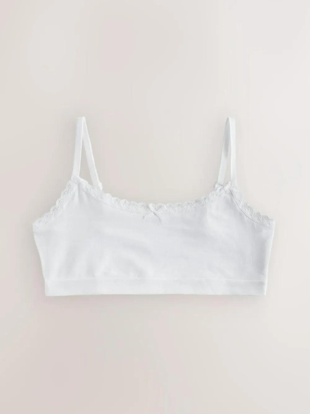 Next White Strappy Crop Tops 3 Pack (5-16yrs)^ Underwear|Bras & Crop Tops