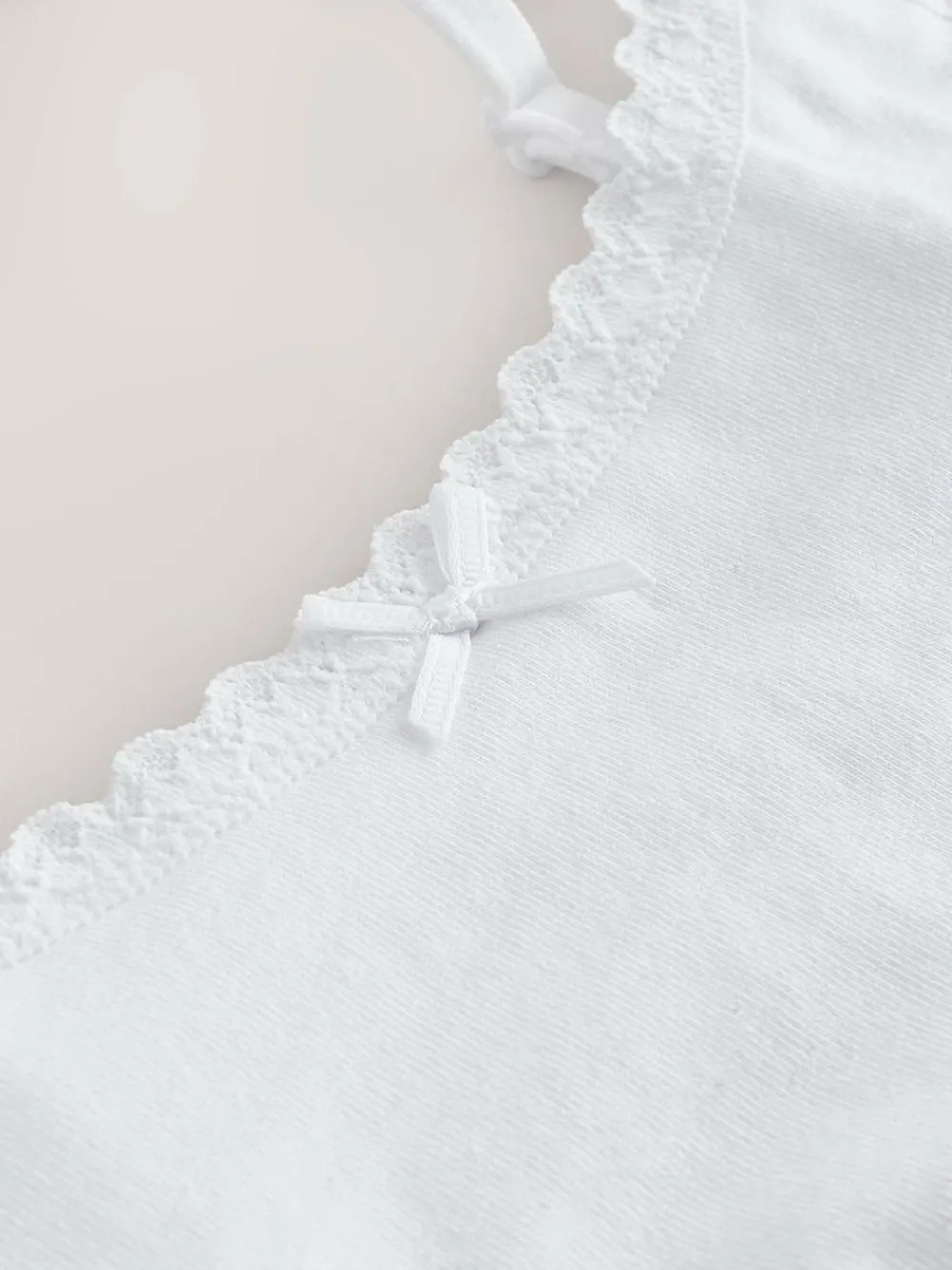 Next White Strappy Crop Tops 3 Pack (5-16yrs)^ Underwear|Bras & Crop Tops