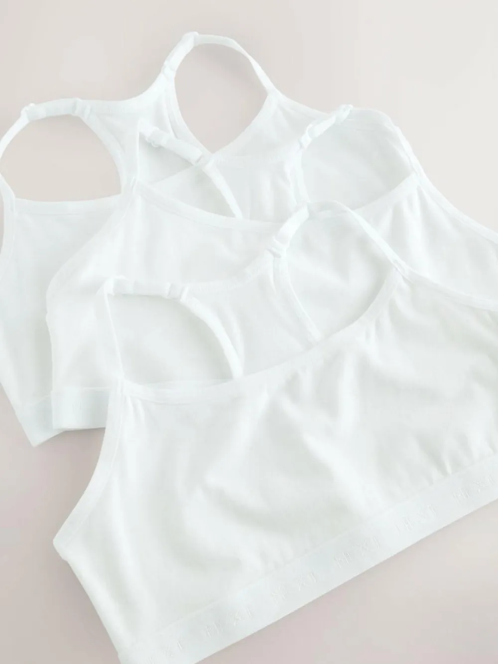 Next Strappy Racer Back Crop Tops 3 Pack (5-16yrs)^ Bras & Crop Tops
