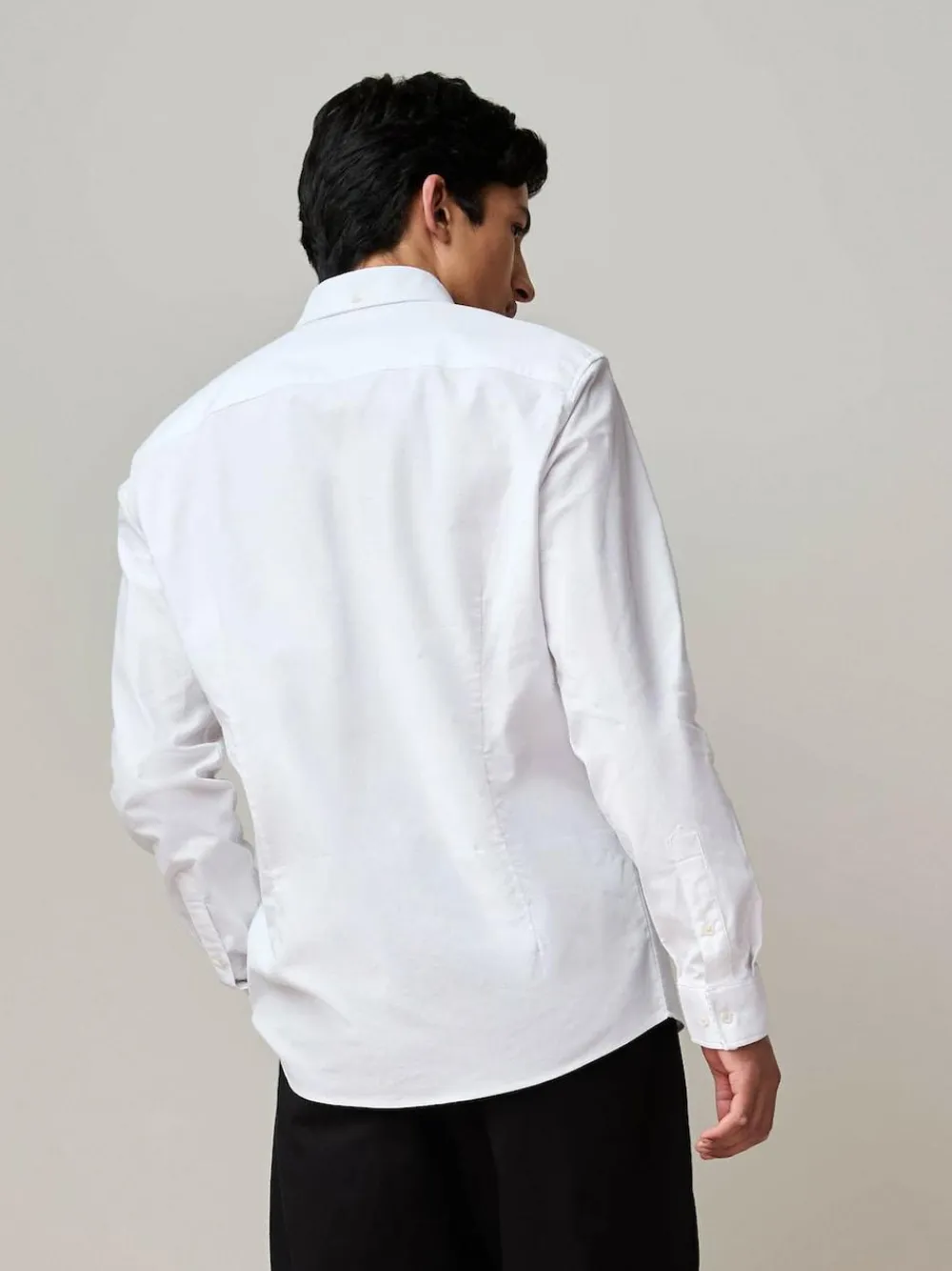 Discount Next White Stretch Oxford Long Sleeve Shirt