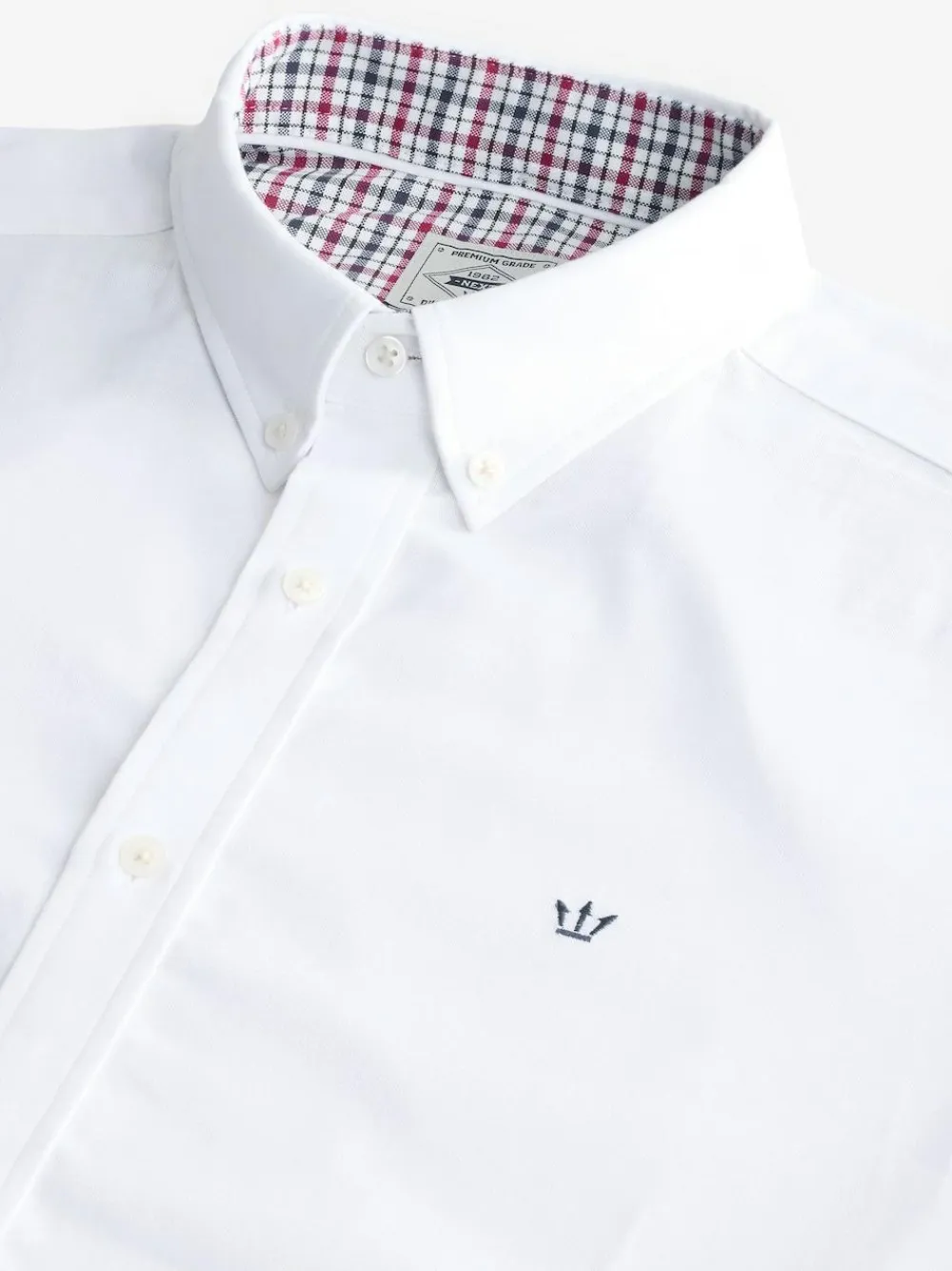 Discount Next White Stretch Oxford Long Sleeve Shirt