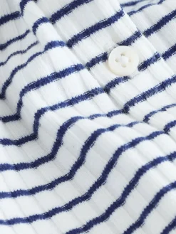 Sale Next White Stripe Long Sleeve Ribbed Cardigan (3-16yrs)