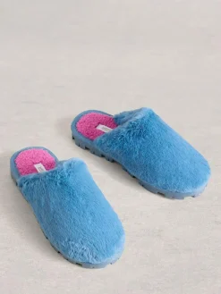 White Stuff Faux Fur Mule Slippers^Women Slippers